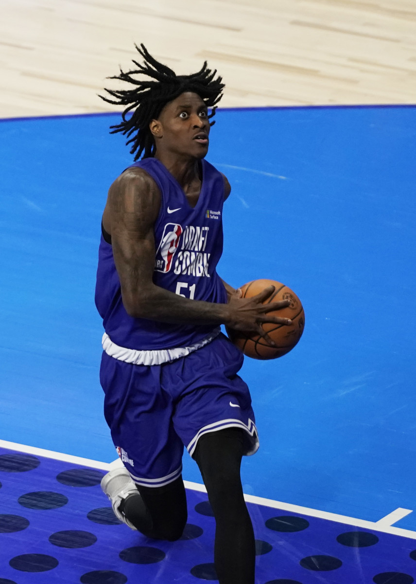 Dereon Seabron at the 2022 NBA Draft Combine Camp